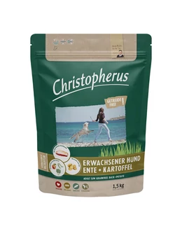 Christopherus Dog Adult Grainfree Kacsa és burgonya Small&amp;amp;medium 1,5kg