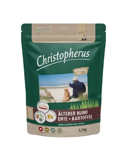 Christopherus Dog Senior Grainfree Kacsa és burgonya 1,5kg