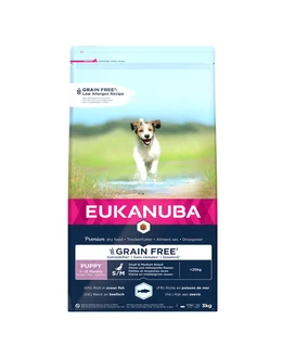 Eukanuba Puppy and Junior Grain Free Small and Medium Ocean Fisch 3kg