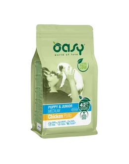 Oasy Dog Lifestage Puppy and Junior Medium 12kg