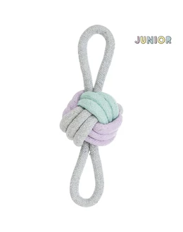 Trixie Junior Labda kötélből 2 hurokkal 9cm