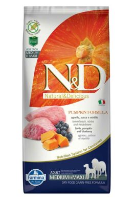 N and D Dog Grain Free Pumpkin Bárány és Áfonya Adult Medium/Maxi