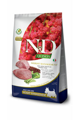 N and D Dog Quinoa Weight Management Adult Mini 800g
