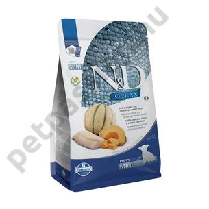 N&D Dog Ocean Tőkehal sütőtök és sárgadinnye Puppy Mini 2,5kg