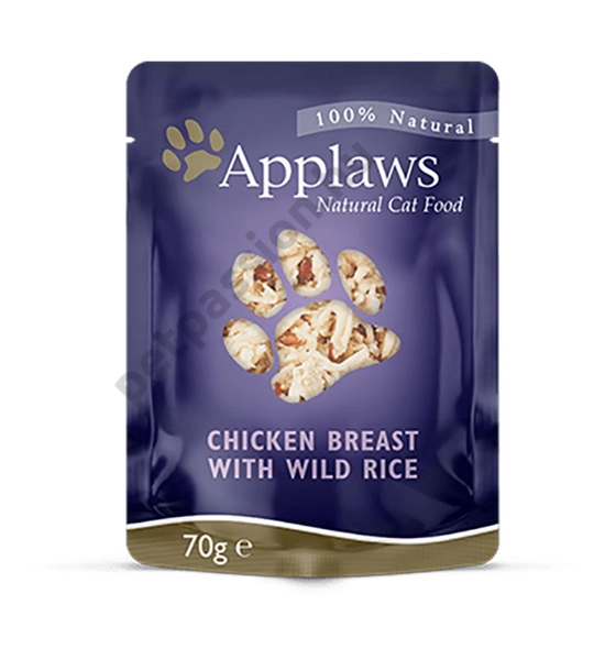 Applaws Cat Csirke Vadrizzsel, 70g