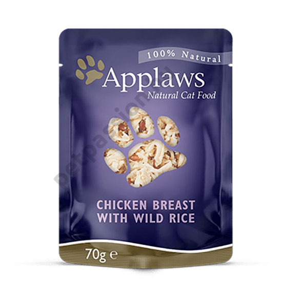 Applaws Cat Csirke Vadrizzsel, 70g
