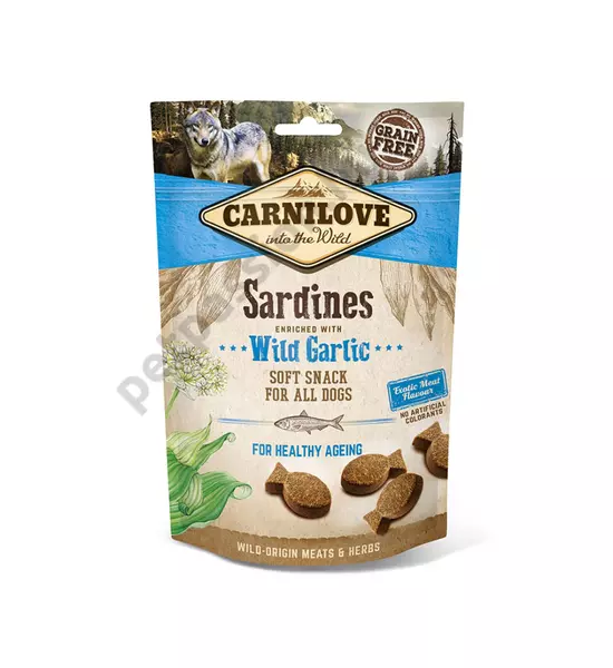 Carnilove Semi Moist Snack szardínia fokhagymával 200g