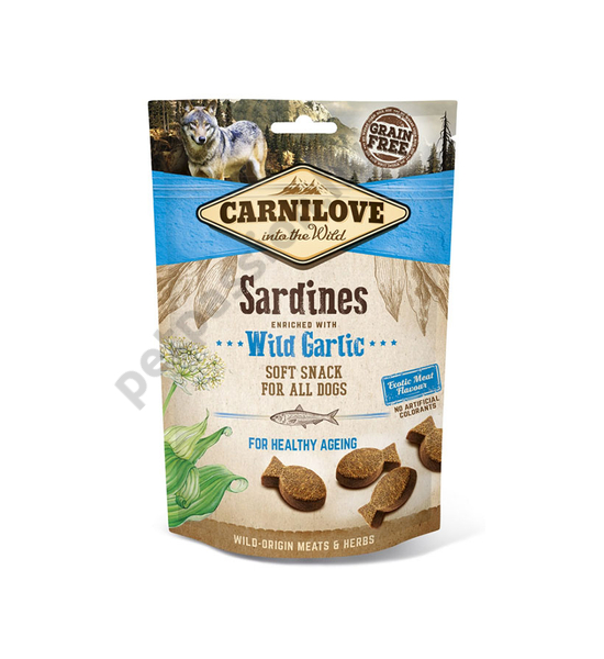 Carnilove Semi Moist Snack szardínia fokhagymával 200g