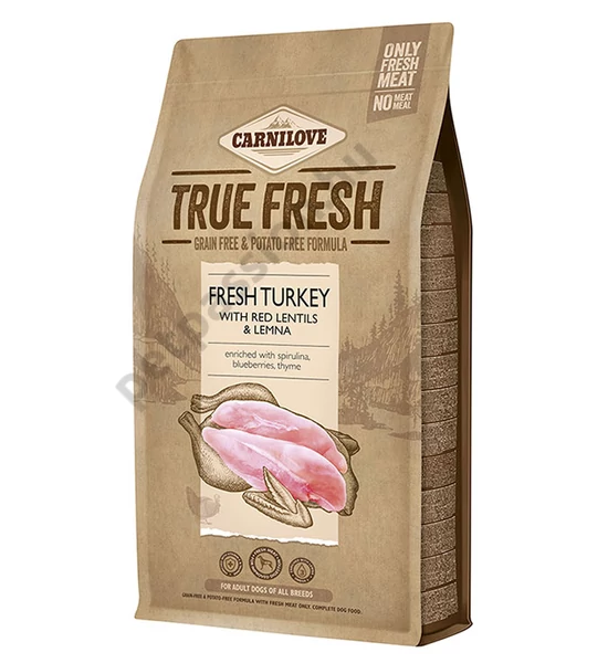 Carnilove True Fresh Dog Adult Turkey - pulyka 11,4kg