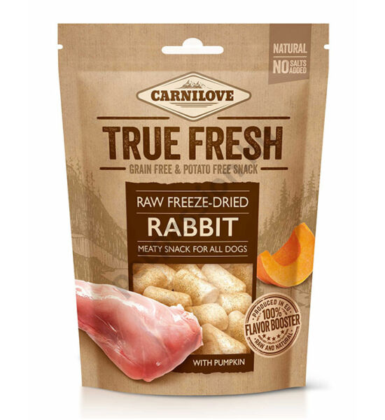 Carnilove Raw freeze-dried snack Rabbit with pumpkin - nyúl sütőtökkel 40g