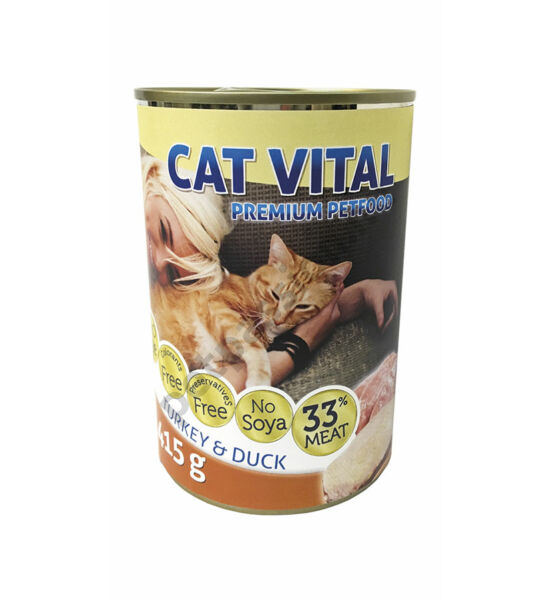 Cat Vital konzerv kacsa-pulyka 415g