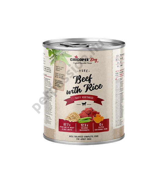 Chicopee Dog konzerv marha és rizs