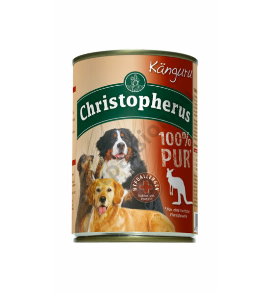 Christopherus Dog konzerv Adult 100% Pure kenguru 400g