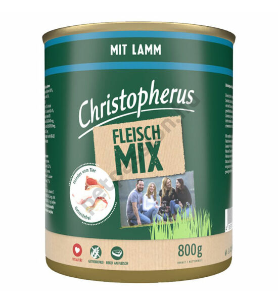 Christopherus Dog konzerv meat mix bárány 800g