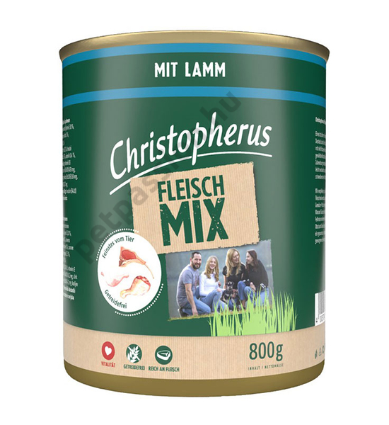 Christopherus Dog konzerv meat mix bárány 800g