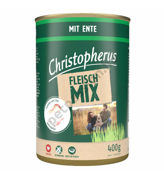 Christopherus Dog konzerv meat mix kacsa 400g