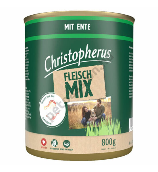 Christopherus Dog konzerv meat mix kacsa 800g