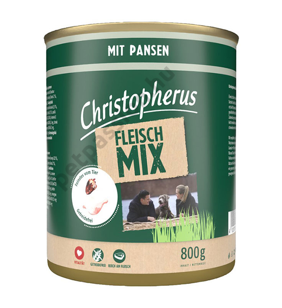 Christopherus Dog konzerv meat mix pacal 800g