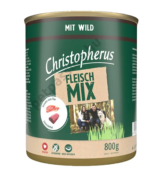 Christopherus Dog konzerv meat mix vad 800g