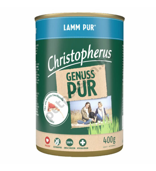 Christopherus Dog konzerv pure bárány 400g