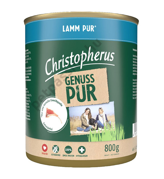Christopherus Dog konzerv pure bárány 800g