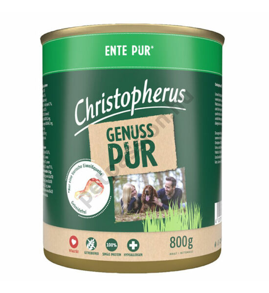 Christopherus Dog konzerv pure kacsa 800g