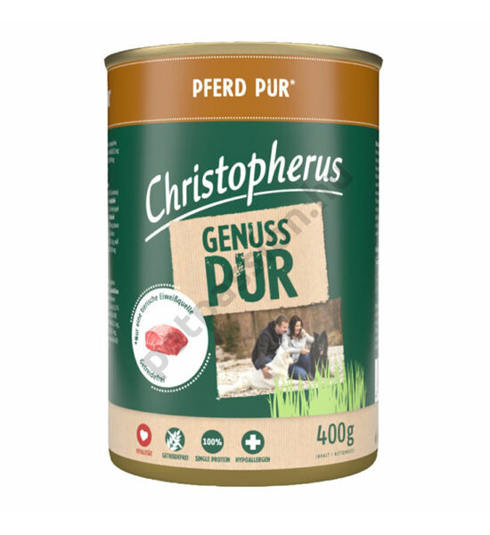 Christopherus Dog konzerv pure ló 400g