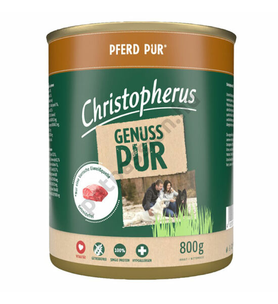 Christopherus Dog konzerv pure ló 800g
