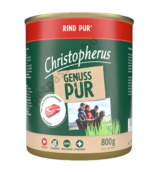 Christopherus Dog konzerv pure marha 800g