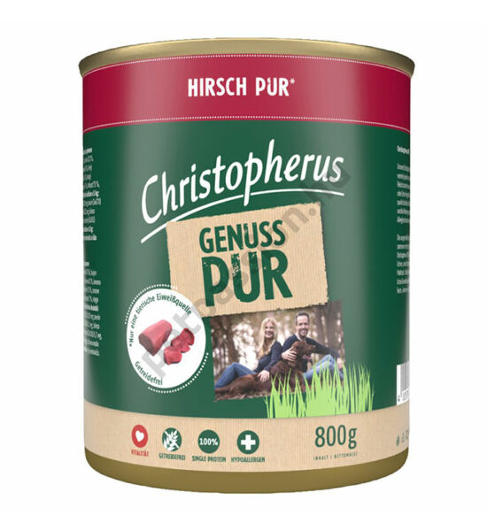 Christopherus Dog konzerv pure gímszarvas 800g