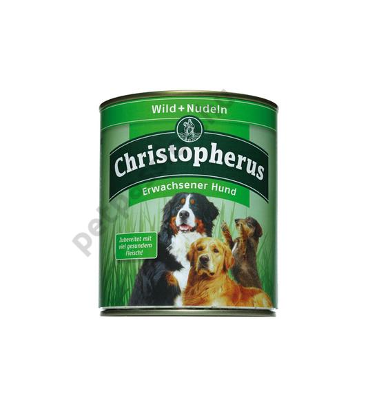 Christopherus Dog konzerv Adult Vad és tészta 400g