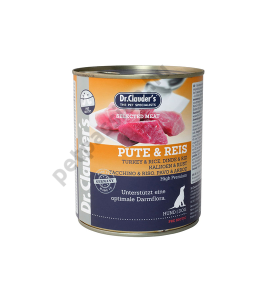 Dr.Clauder's Selected Meat Pulyka-Rizs 800 g
