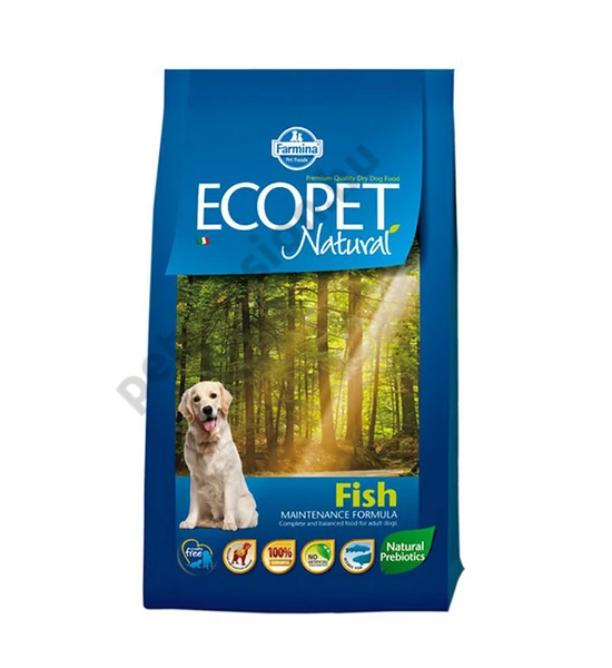 Ecopet Natural Adult Fish Medium 2,5 kg