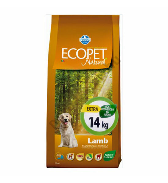 Ecopet Natural Adult Lamb Medium 12+2 kg