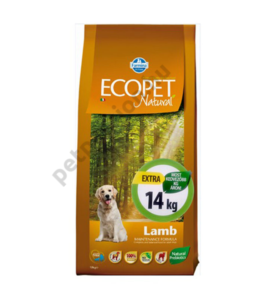 Ecopet Natural Adult Lamb Medium 12+2 kg