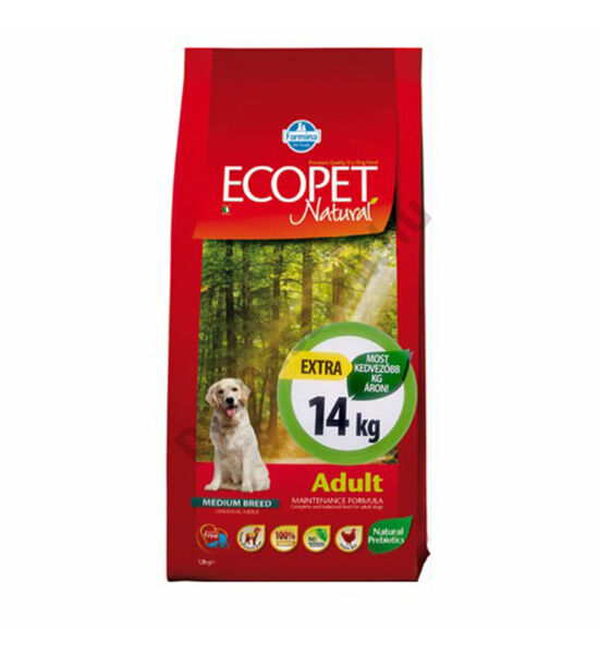 Ecopet Natural Adult Medium 12+2 kg