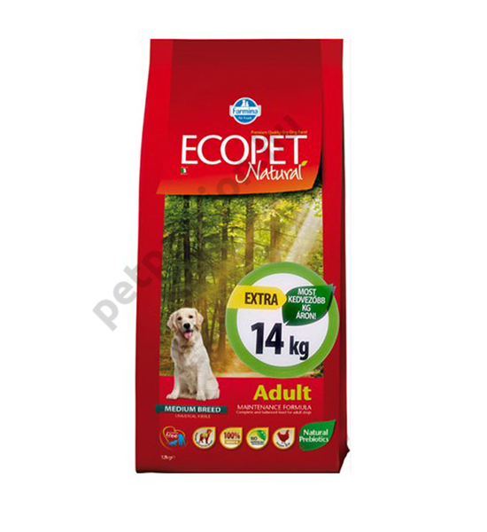 Ecopet Natural Adult Medium 12+2 kg