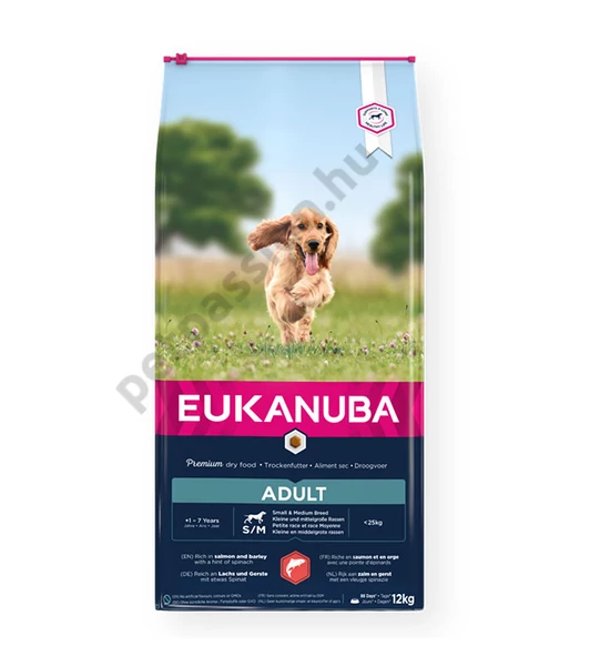 Eukanuba Adult Lazac és Árpa 12kg