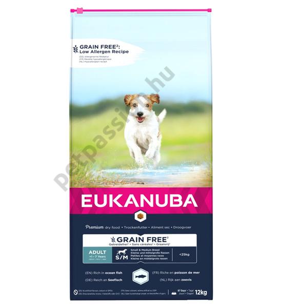 Eukanuba Adult Grain Free Small and Medium Ocean Fisch 12kg