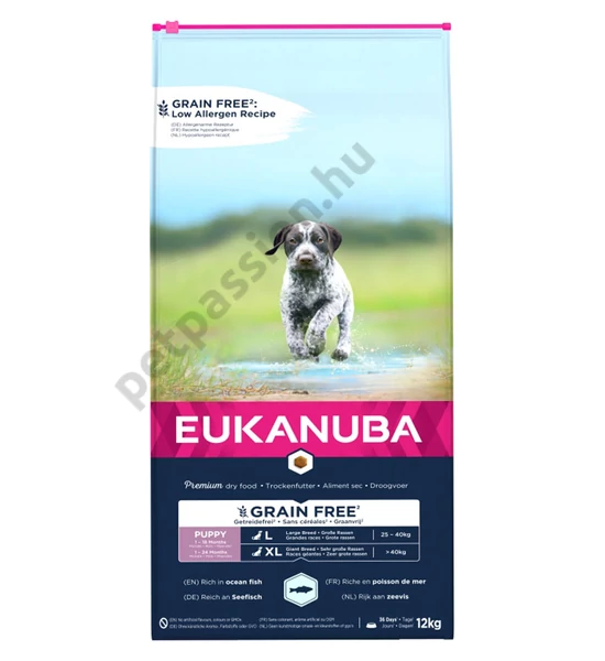 Eukanuba Puppy and Junior Grain Free Large Ocean Fisch 12kg