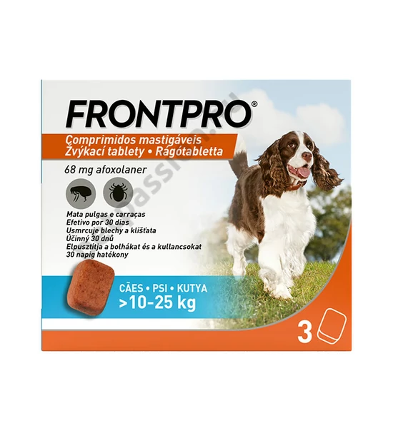 FrontPro rágótabletta 10-25kg 3x