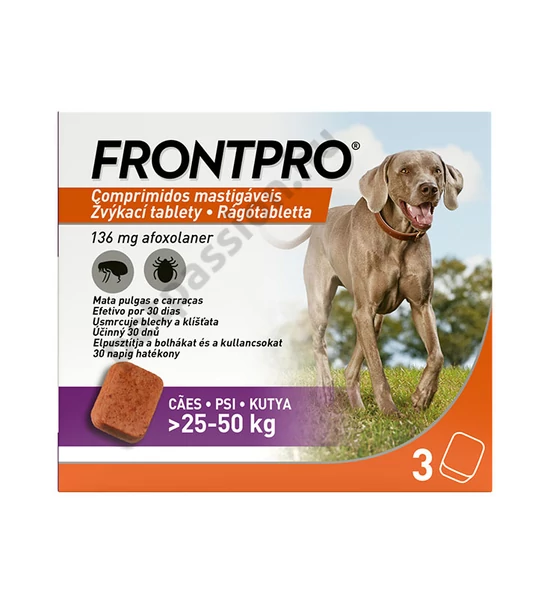 FrontPro rágótabletta 25-50kg 3x