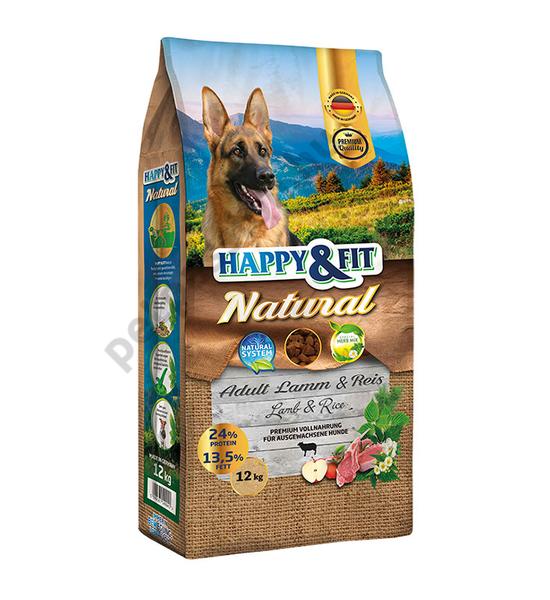 Happy&amp;Fit Natural Bárány és Rizs 12kg