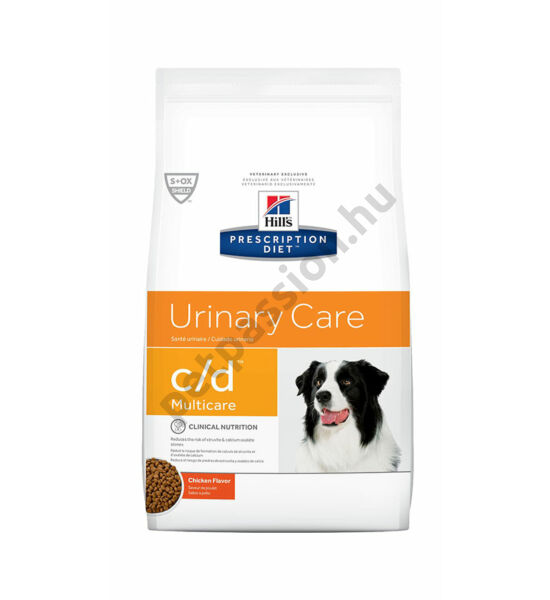 HILLS PD Canine C/D 12kg - Struvit és Kalcium-oxalát húgykövesség 