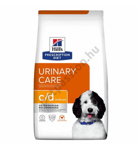 HILLS PD Canine C/D 12kg - Struvit és Kalcium-oxalát húgykövesség 