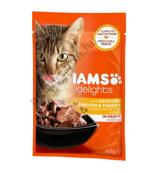 IAMS Delights Csirkehús és Pulykahús Szószban