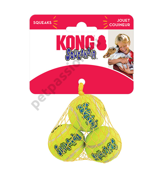 KONG SqueakAir Balls Teniszlabda 3 db XS
