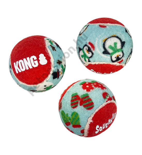KONG Holiday SquakAir Balls 6db M