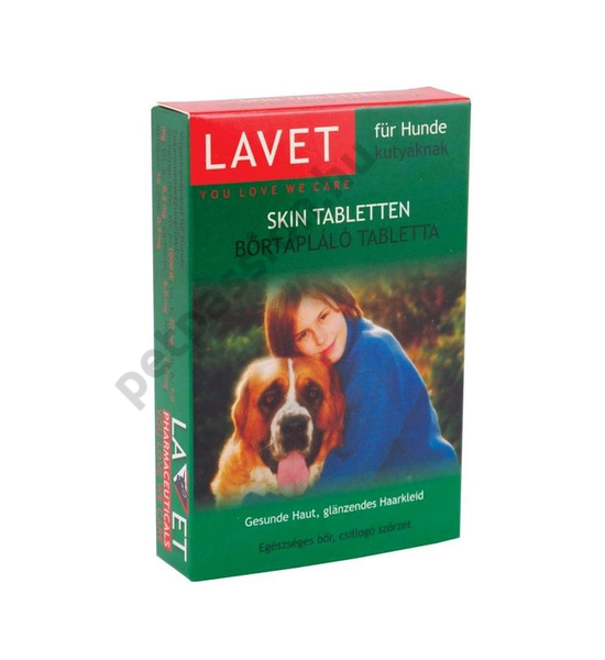 Lavet Bőrtápláló tabletta kutyáknak, 50db