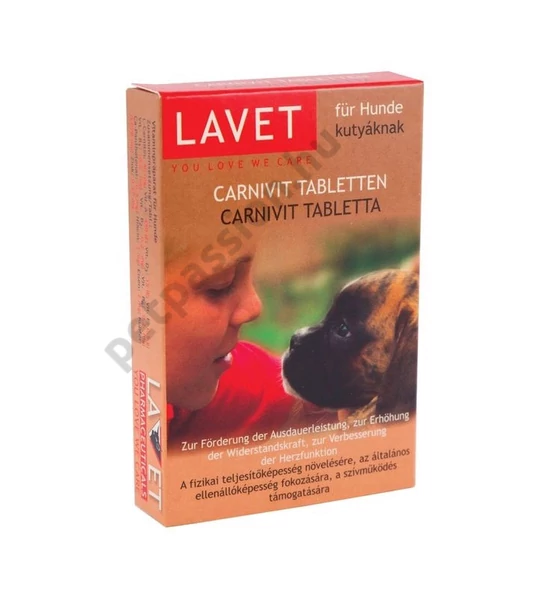 Lavet Carnivit tabletta kutyáknak, 50db